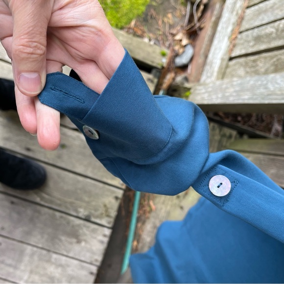 Soft Surroundings Weekender Blue Tencel Dress NWOT Sz Petite Large - Picture 7 of 12